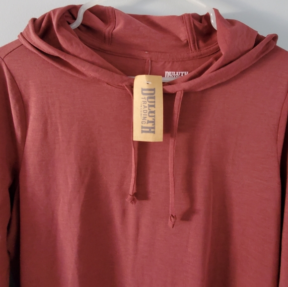 Duluth Trading Women's Dry and Mighty Hoodie Tunic Size M NWT - Picture 2 of 4